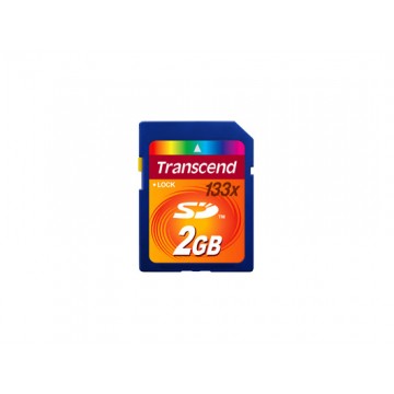 Transcend 2 GB SD 133x 2Go mémoire flash