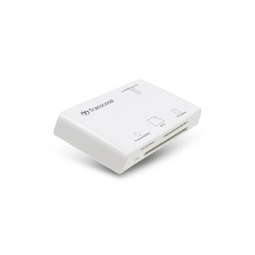 Transcend Multi-Card Reader P8 USB 2.0 Blanc lecteur de cart