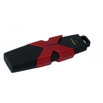 HyperX 64GB 64Go USB 3.1/USB 3.0 Noir, Rouge lecteur flash