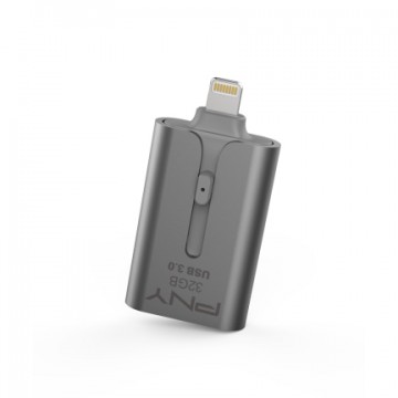 PNY Duo-Link 3.0 32 GB 32Go USB 3.0/Lightning Gris lecteur f