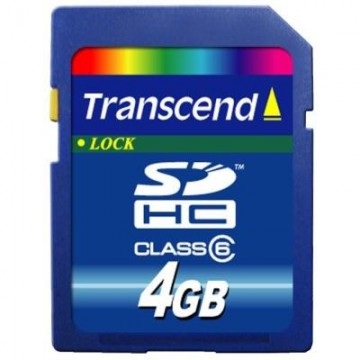 Transcend 4GB SDHC Class 6 4Go mémoire flash
