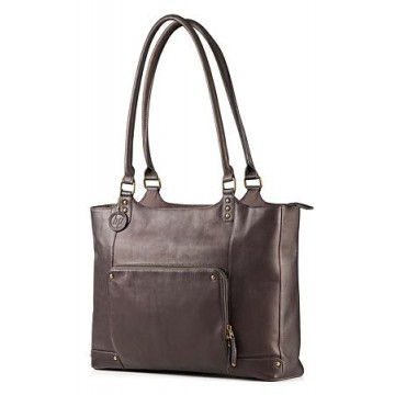 HP 15" Ladies Brown Leather Tote