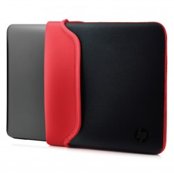 HP 15.6" Neoprene Sleeve Black/Red Housse Noir, Rouge