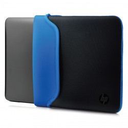 HP 14" Neoprene Sleeve Black/Blue Housse Noir, Bleu