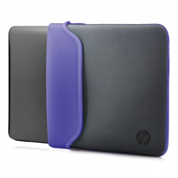 HP 15.6" Neoprene Sleeve Gray/Purple Housse Gris, Violet