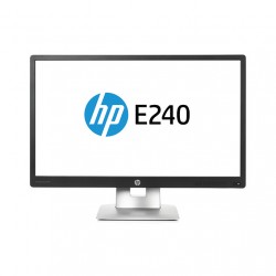 HP EliteDisplay E240 IPS 23.8" Argent, Noir Full HD Matt