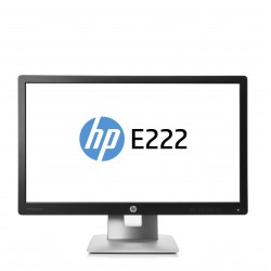 HP EliteDisplay E222 IPS 21.5" Noir, Argent Full HD