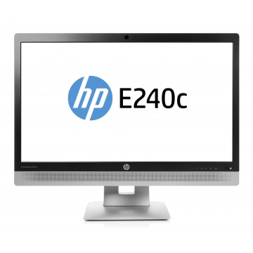 HP EliteDisplay E240c IPS 23.8" Noir, Argent Full HD Matt