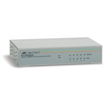 Allied Telesis 5 port 10/100TX unmanaged switch with externa