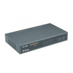 D-Link 7-port TP 10/100Mbps + 1-port 100BaseFX fiber