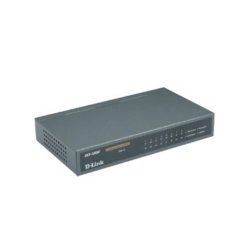 D-Link 7-port TP 10/100Mbps + 1-port 100BaseFX fiber