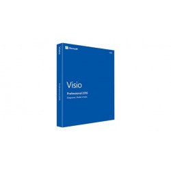 Microsoft Visio Professional 2016, No Level, 1U