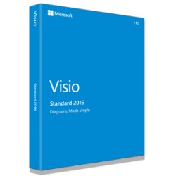 Microsoft Visio Standard 2016, 1u