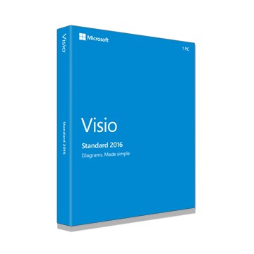 Microsoft Visio Standard 2016, 1u