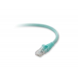 Belkin Cat. 6a Patch Cable, RJ-45 Male, 7ft, Aqua