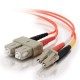 C2G 1m LC/SC LSZH Duplex 50/125 Multimode Fibre Patch Cable