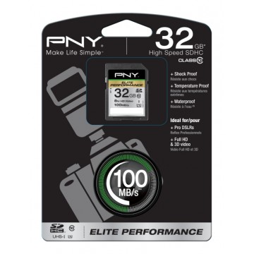 PNY 32GB SDHC 32Go Class 10 mémoire flash