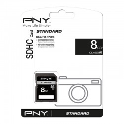 PNY 8GB, Class 10, SD 8Go SDHC 10 mémoire flash