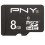 PNY 8GB, Class 10, MicroSD 8Go MicroSDHC 10 mémoire flash