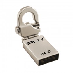 PNY Micro Hook Attaché 64GB 64Go USB 2.0 Or lecteur flash