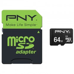 PNY 64GB High Performance MicroSDXC 80MB/s 64Go UHS-I Class 