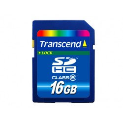 Transcend SDHC Card 16GB class 6 16Go mémoire flash