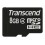 Transcend TS8GUSDC4 8Go MicroSDHC mémoire flash