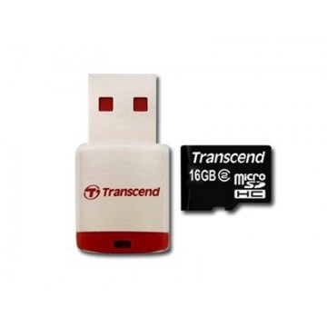 Transcend TS16GUSDHC10-P3 16Go MicroSDHC Class 10 mémoire fl