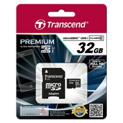 Transcend 32GB MicroSDHC Class 10 UHS-I 32Go mémoire flash