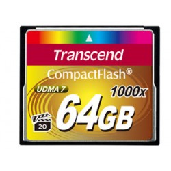 Transcend CompactFlash Card 1000x 64GB 64Go Class 6 mémoire 