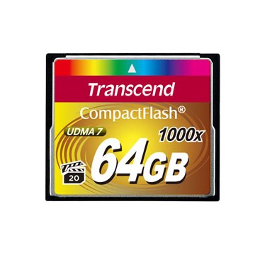 Transcend CompactFlash Card 1000x 64GB 64Go Class 6 mémoire 