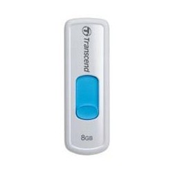Transcend JetFlash 530 8Go USB 2.0 Bleu, Blanc lecteur flash