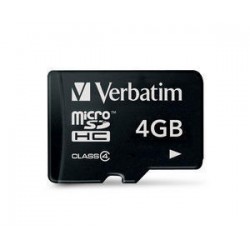 Verbatim Micro SDHC 4GB - Class 4 4Go MicroSDHC mémoire flas