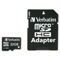 Verbatim 32GB MicroSDHC 32Go Class 4 mémoire flash