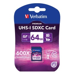 Verbatim SDHC 64GB 64Go SDXC Class 10 mémoire flash