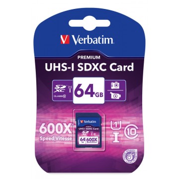 Verbatim SDHC 64GB 64Go SDXC Class 10 mémoire flash