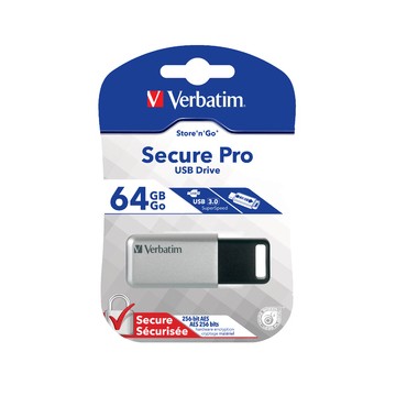 Verbatim 64GB Secure Pro 64Go USB 3.0 Noir