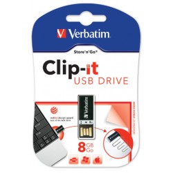 Verbatim USB 2.0 8GB 8Go Noir lecteur flash