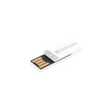 Verbatim Clip-it USB Drive 8GB 8Go 2.0 Blanc lecteur flash