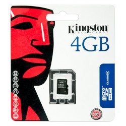 Kingston Technology 4GB microSDHC 4Go MicroSD mémoire flash
