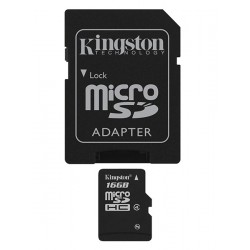 Kingston Technology 16Gb MicroSDHC 16Go flash Class 4 mémoir