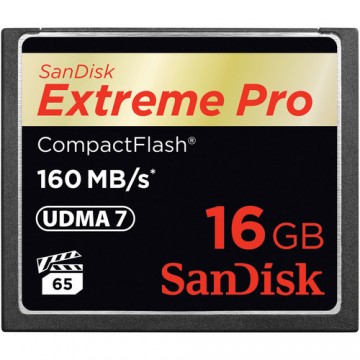 Sandisk 16GB Extreme Pro CF 160MB/s 16Go CompactFlash mémoir