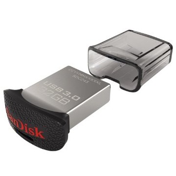 Sandisk Ultra Fit 32Go USB 3.0 Noir, Argent lecteur flash