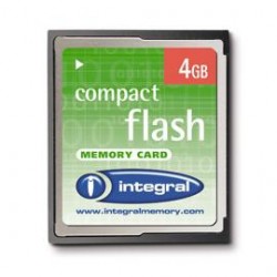 Integral 4GB Compact flash Card 4Go CompactFlash mémoire