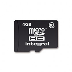 Integral 4GB MicroSDHC 4Go Class 10 mémoire flash