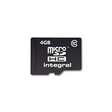 Integral 4GB MicroSDHC 4Go Class 10 mémoire flash