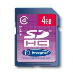 Integral INSDH4G4V2NDB 4Go SDHC Class 4 mémoire flash