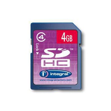 Integral INSDH4G4V2NDB 4Go SDHC Class 4 mémoire flash