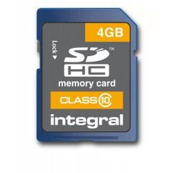 Integral 4GB SDHC 4Go Class 10 mémoire flash