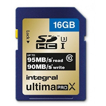 Integral SDHC 16GB 16Go UHS-I Class 10 mémoire flash